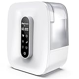 Pro Breeze® Humidificador Ultrasónico de 5.6 Litros. Con Neblina Fría y Cálida, Pantalla LED, Sensor de Humedad, Temporizador, Apagado Automático y Salida de 360°